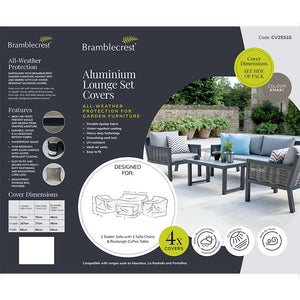 Bramblecrest Covers for Aluminium 2-Seat Sofa Lounge Set image 1