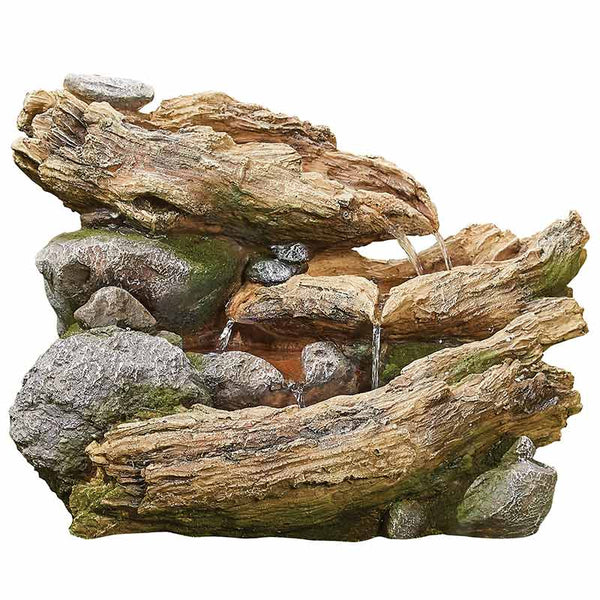 Easy Fountain Bubbling Brook Water Feature with LED Lights image 2