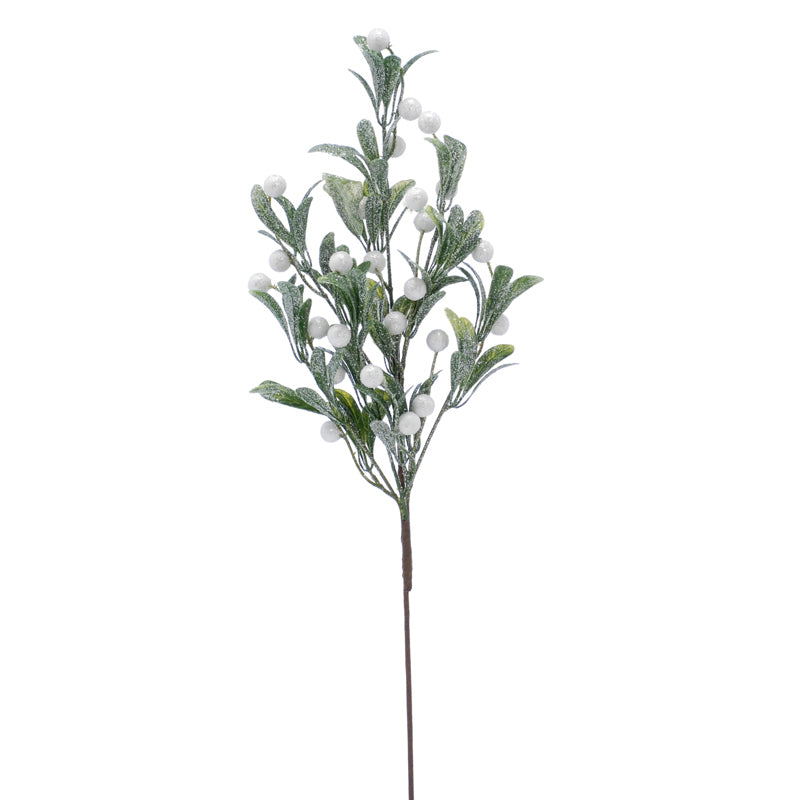 Festive Frosted White Berry Stem (60cm) image 0