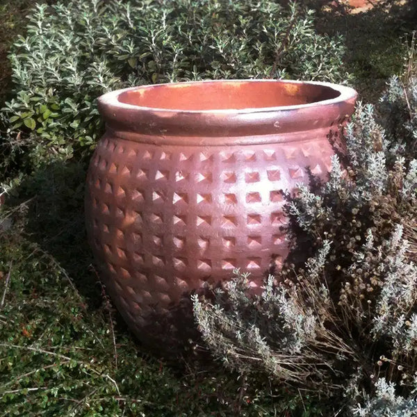 Dimpled Vase Terracotta Pot Medium (D46cm x H48cm) image 2