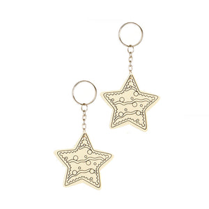 Premier Colour Your Own Wooden Keyrings (Assorted Designs) image 6