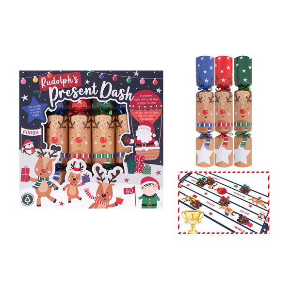 6 Rudolph's Present Dash Christmas Crackers image 0
