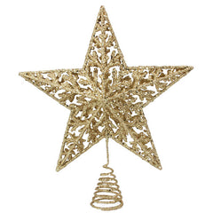 Gisela Graham Gold 5 Point Tree Top Star image 0