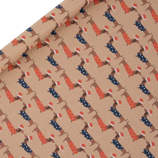 Glick Dachshund Kraft Gift Wrap (3m) image 0