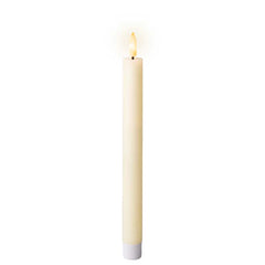 Lumineo Cream Wax LED Dinner Candle (Pack of 2) image 0