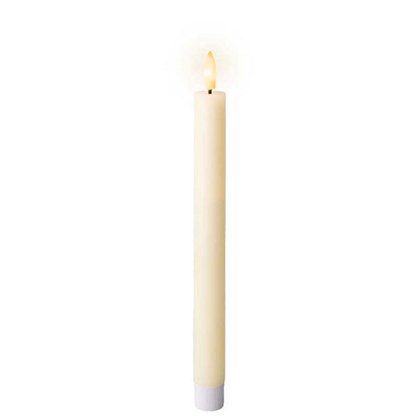 Lumineo Cream Wax LED Dinner Candle (Pack of 2) image 0