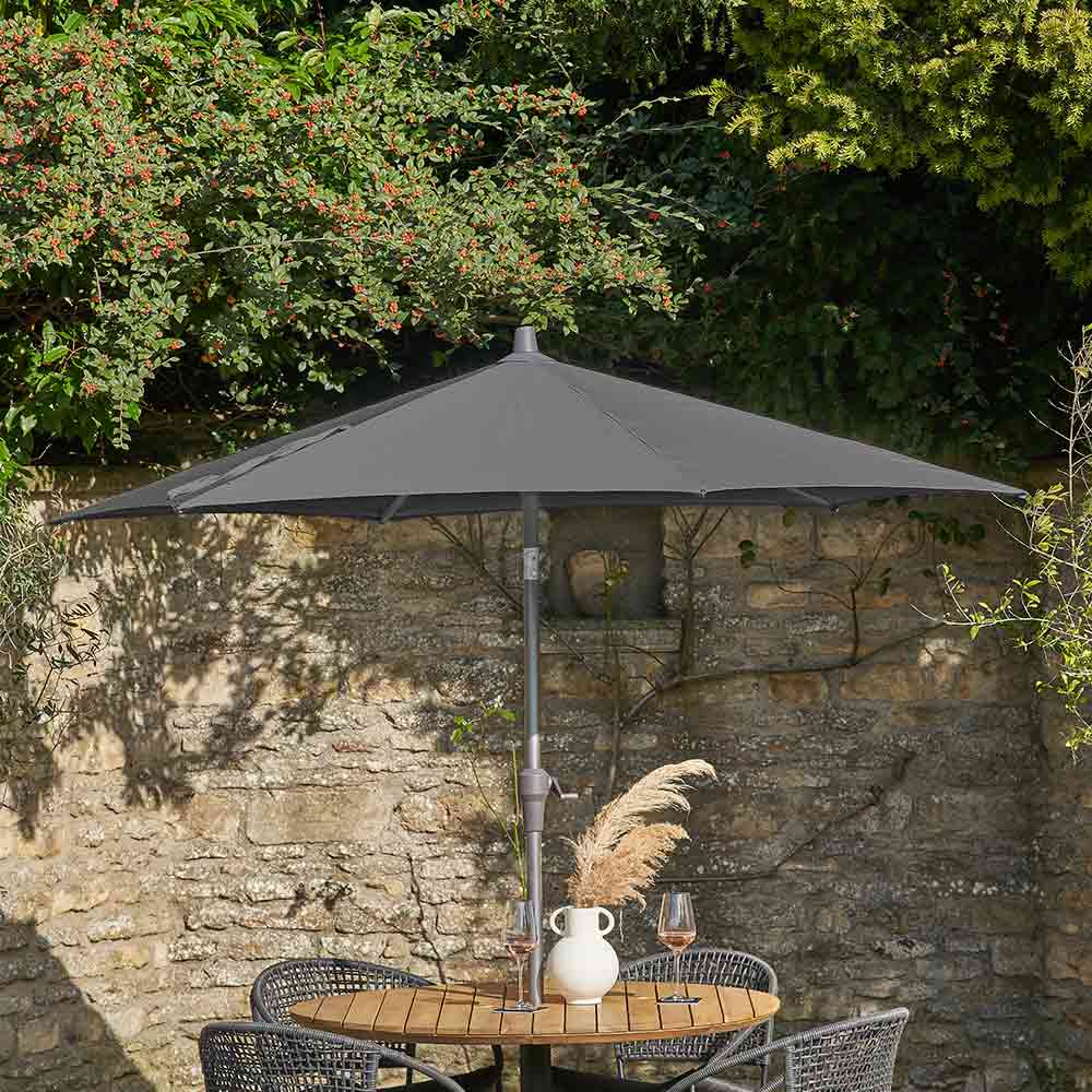 Platinum Riva 2.5m Round Crank & Tilt Parasol - Anthracite image 0