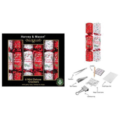 Harvey &amp; Mason 6 Mini Floral Wreath Crackers image 0