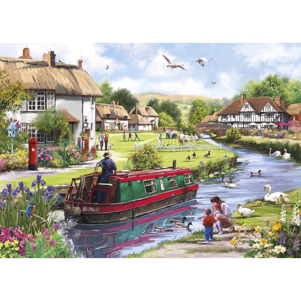 Gibsons Swanning Along 1000 Piece Jigsaw Puzzle image 0