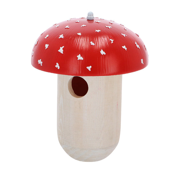 Fallen Fruits Fly Agaric Wooden Nest Box image 1