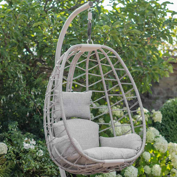 Bramblecrest Santiago Folding Hanging Egg Chair in Mocha image 1