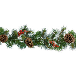 Everlands Ipswich Garland with Berries & Pinecones image 0