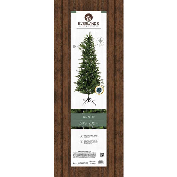 Everlands Idaho Fir Slim Artificial Christmas Tree - 7ft image 4
