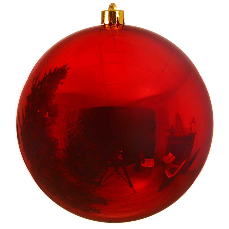 Decoris XL Shatterproof Bauble in Christmas Red image 0