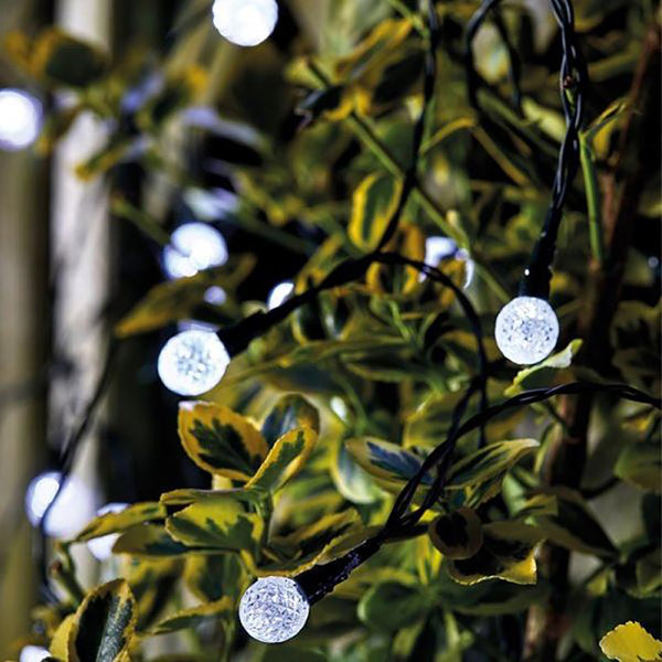 Smart Solar Super Bright 50 LED Orb String Lights image 0