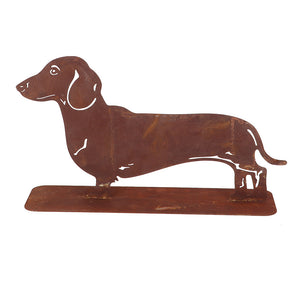Fallen Fruits Rust Dachshund Garden Ornament image 1