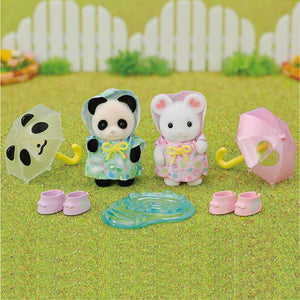 Sylvanian Families 'Nursery Friends - Rainy Day Duo' image 1