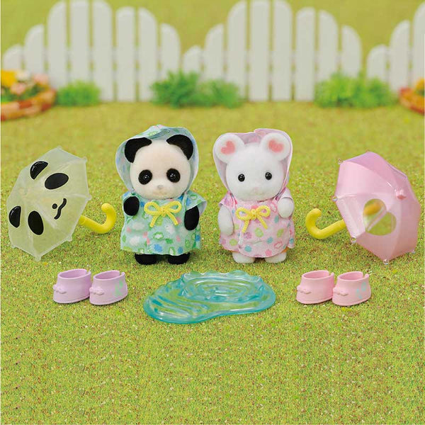 Sylvanian Families 'Nursery Friends - Rainy Day Duo' image 1