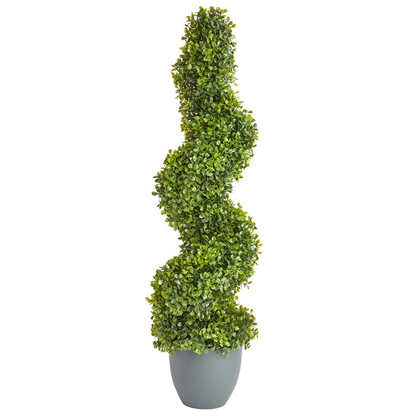 Smart Garden 90cm Artificial Topiary Boxwood Twirl image 1