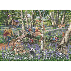 House of Puzzles No. 18 Walk In The Woods 1000 Piece Jigsaw Puzzle - Find the Differences image 0