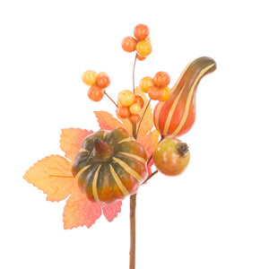 Floralsilk Autumn Pumpkin &amp; Gourd Pick image 0
