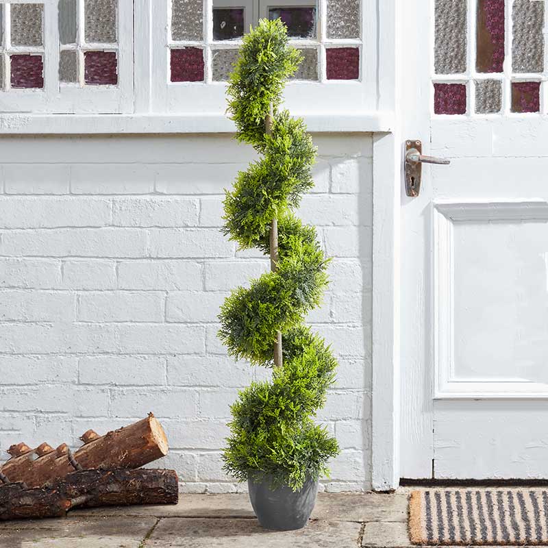 Smart Garden 120cm Artificial Topiary Cypress Twirl image 0
