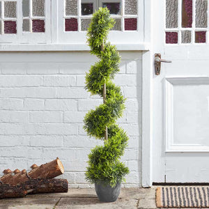 Smart Garden 120cm Artificial Topiary Cypress Twirl image 0