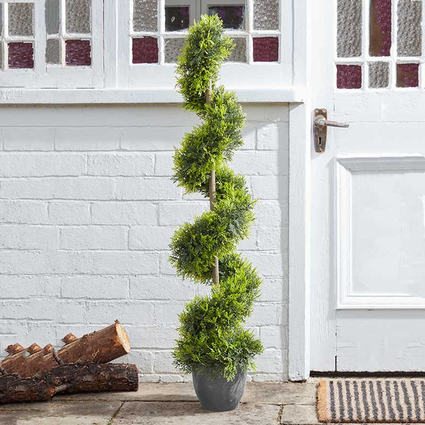 Smart Garden 120cm Artificial Topiary Cypress Twirl image 0