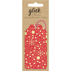 Glick Red Sparkles Gift Tags (Pack of 6) image 0