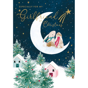 Nigel Quiney Bunnies & Crescent Girlfriend Christmas Card image 0