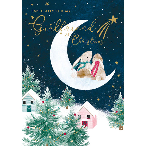 Nigel Quiney Bunnies & Crescent Girlfriend Christmas Card image 0
