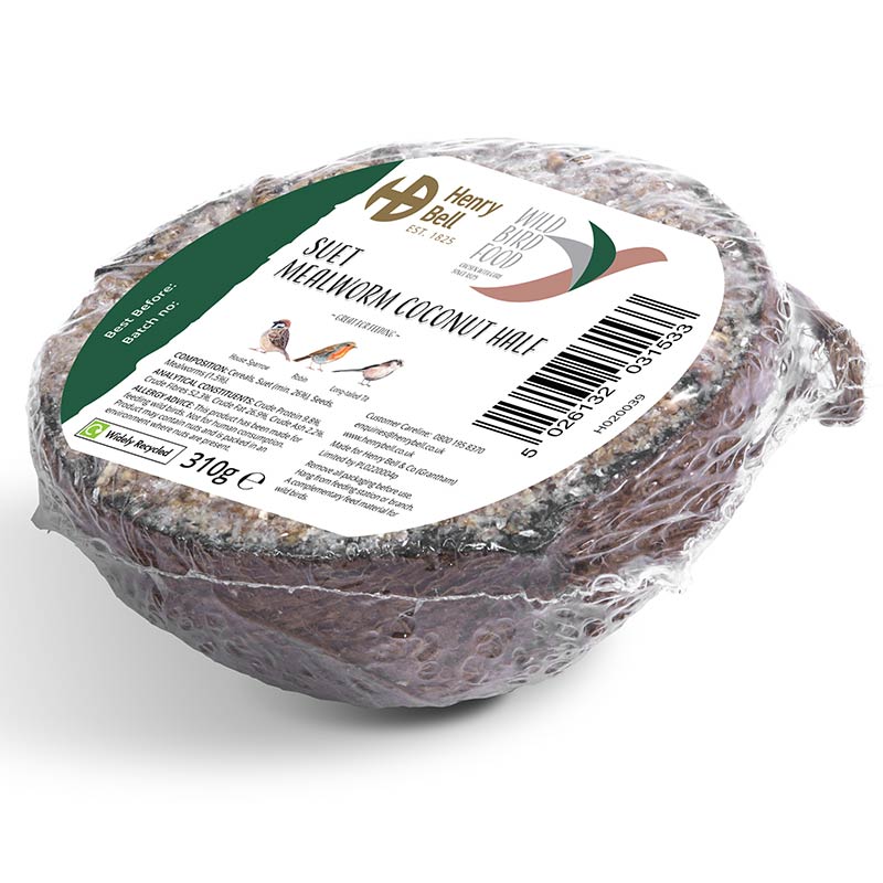Henry Bell Suet Mealworm Coconut Half image 0