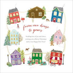 Woodmansterne Houses From Our House Christmas Card image 0
