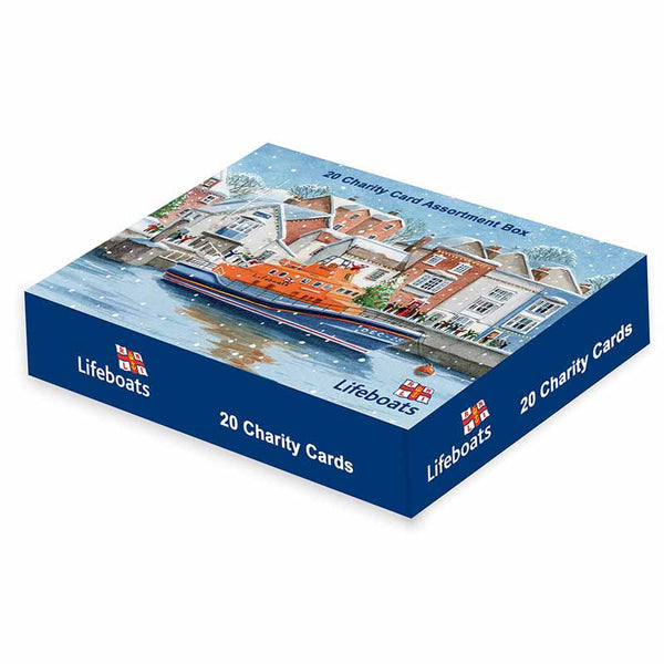 RNLI Lifeboats Charity Christmas Card Assortment Box (Pack of 20) image 0