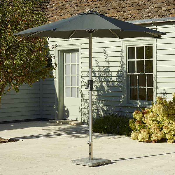 Bramblecrest Square 25kg Granite Parasol Base with 2 Wheels & Handle image 3