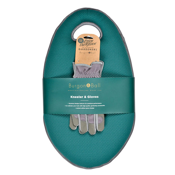 Burgon & Ball Kneelo® Garden Kneeler & Gardening Gloves Bundle - Evergreen image 3
