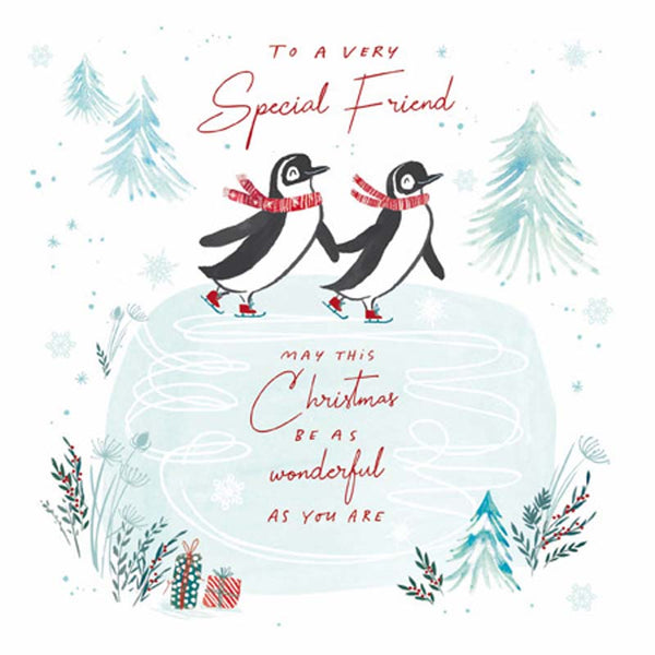 Woodmansterne Special Friend Penguin Christmas Card image 0