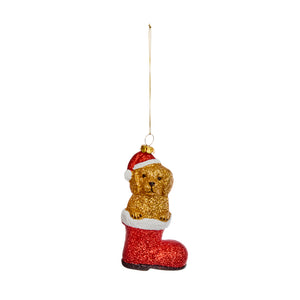 Three Kings Dog In Boot Pendant image 0