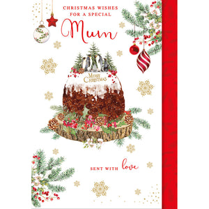 Nigel Quiney Christmas Pudding Mum Christmas Card image 0