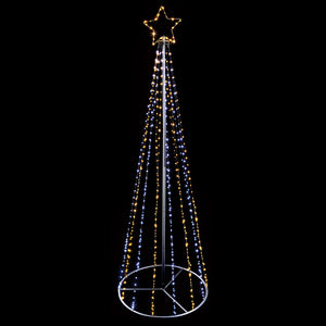 Premier Black MICROBRIGHTS Pyramid Tree image 1