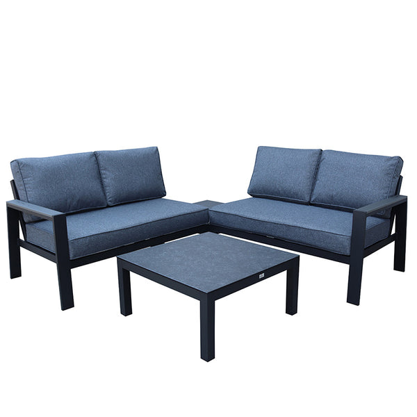 Supremo Livorno Corner Modular Lounge Set with 2 Square Tables image 5