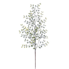 Festive Green Frosted Holly Spray (72cm) image 0