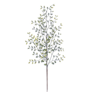 Festive Green Frosted Holly Spray (72cm) image 0
