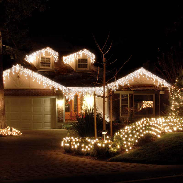 Festive Snowing Icicle Lights image 1