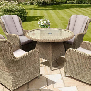 Orchard Life Mulberry 4 Seat Round Dining Set with 110cm Table image 1