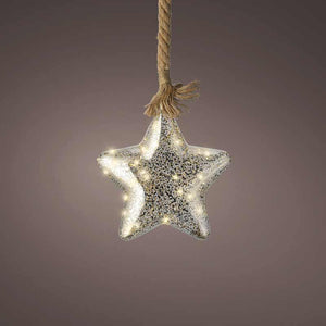 Lumineo Micro LED Hanging Glass Star image 2