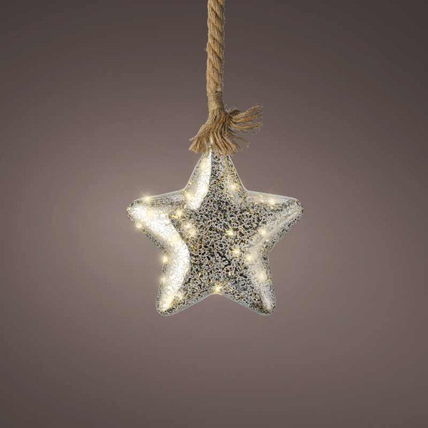 Lumineo Micro LED Hanging Glass Star image 2