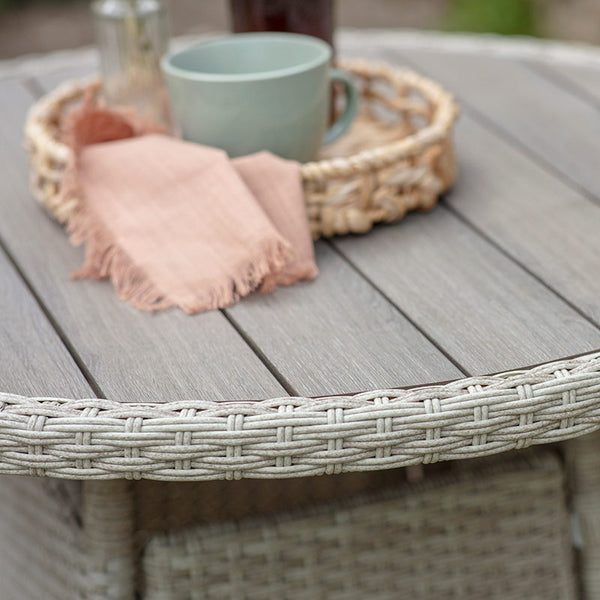 Bramblecrest Tetbury Bistro Set in Nutmeg Weave image 2