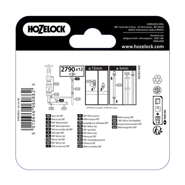 Hozelock 90-Degree Micro Sprinkler (Pack of 12) image 2