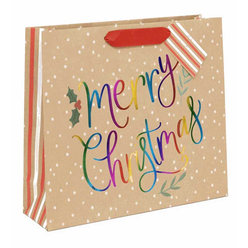 Glick Rainbow Merry Christmas Gift Bag image 0
